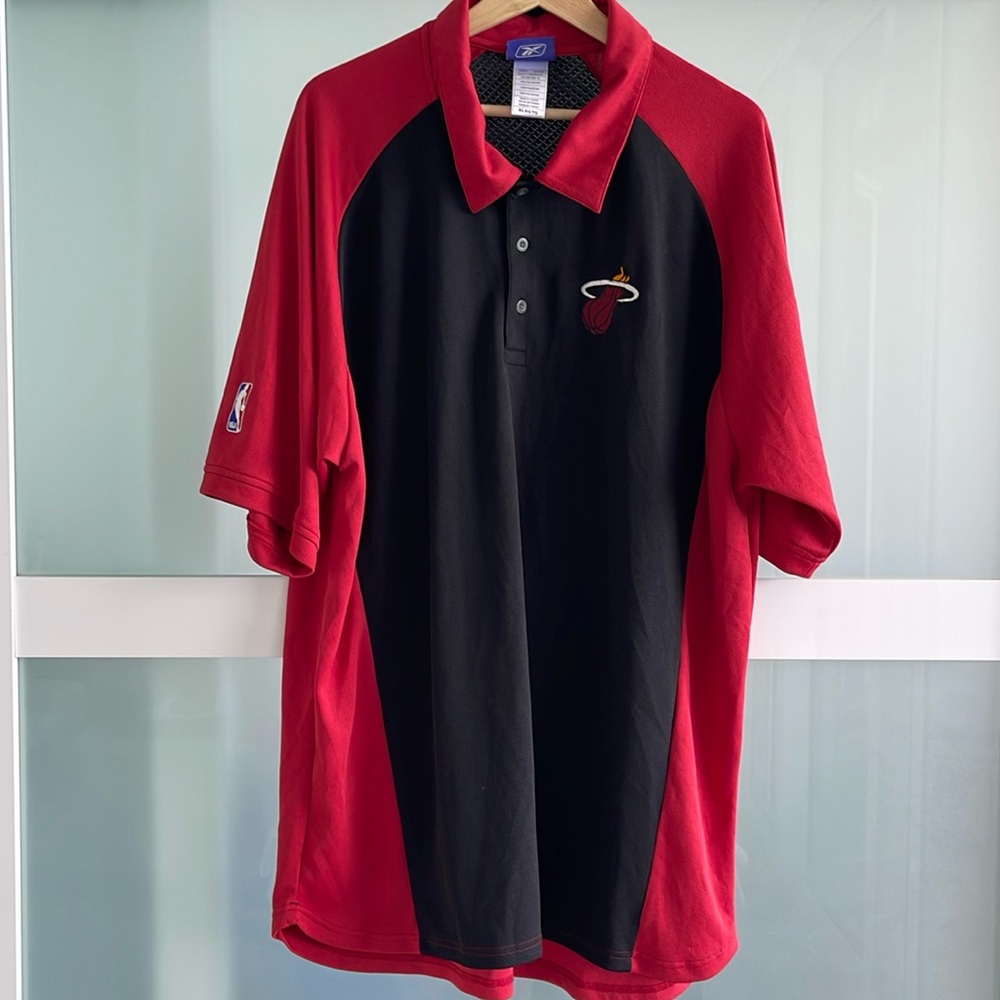 Reebok Miami Heat Collared Shirt for Men Size XL
